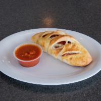 Sausage and Pepperoni Panzerotti · Filled with sausage, pepperoni and mozzarella cheese. Served with choice of sauce.