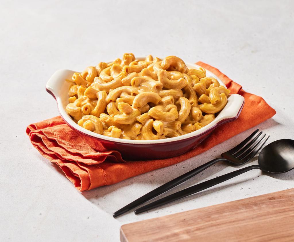Vegan Mac by Homeroom · By Homeroom. Rich, creamy and dairy-free! Our homemade sauce has tofu, soy sauce and our secret spice blend. Contains gluten, soy, and nightshades. We cannot make substitutions.