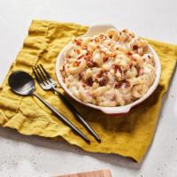 Garlicky Bacon Mac · Creamy gouda, salty Italian pecorino cheese and just the right amount of garlic and bacon. C...