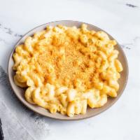 Jalapeno Popper Mac (V) · Spicy—but not too spicy! Sharp cheddar, cream cheese, pickled jalapenos and crispy breadcrum...