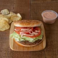 Cheeseburger · Grilled 1/4 lb burger with your choice of american or provolone cheese and toppings.