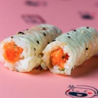 King Salmon & Yuzu Handroll · King Salmon, Yuzu, Sushi Rice Wrapped in Soy Paper (2 pieces)