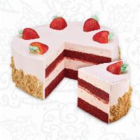 Strawberry Passion · Layers of moist red velvet cake, strawberry puree and strawberry ice cream with graham crack...