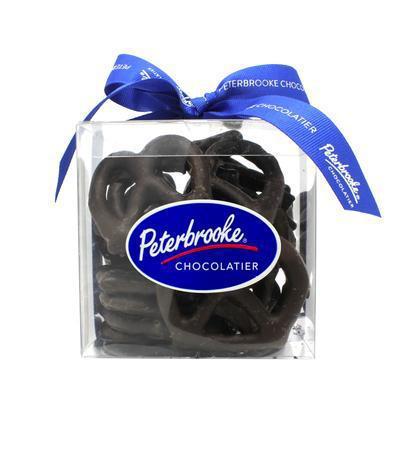   Hand-Dipped Chocolate Pretzel Twists · Crispy, crunchy, salty, and delicious! Peterbrooke dips rold gold pretzels in Peterbrooke's silky smooth milk, dark, or white chocolate.