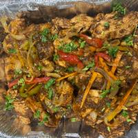 White Meat Jerk Chicken with Rice · Breast seasoned with jerk seasonings and Caribbean herbs and spices, baked and served with r...