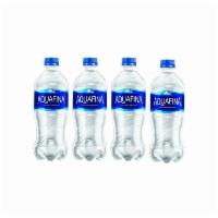 Aquafina · 20 oz. water.