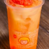 E2. Grapefruit and Yakult · Caffein free for this drink.