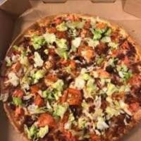 BLT Pizza XL · Cheese, bacon, lettuce, tomato and mayo.