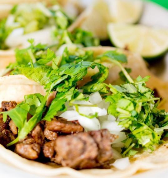 Tacos de Asada (3) · Beef. Served with onion and cilantro.