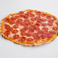 Paperon de Pepperoni Pizza · 16''pizza: Tomato sauce, Mozzarella, Pepperoni, spicy oil