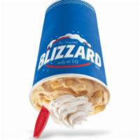 Pumpkin Pie Blizzard® Treat		 · Pumpkin pie pieces, nutmeg and whipped topping blended with creamy DQ® vanilla soft serve bl...