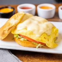 The Wheatie · Eggs, melted American cheese, lettuce, tomato, mayo on a buttery Texas toast. Add avocado at...