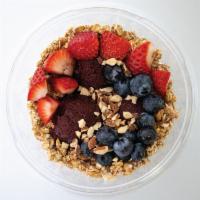 California Bowl · Brighten your day with our sunny California bowl, made with organic acai, almonds, granola, ...