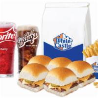 Cheesy Meal for 3 · 15 cheese sliders, 3 small fries and 3 small soft drinks.