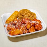 Sesame Chicken · Chicken in a sweet sauce served with sesame seeds. 