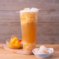 lychee peach · Jasmine green tea with peach fruit and lychee fruit