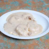 Biscuits and Gravy Breakfast · Fresh biscuits topped with gravy 