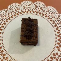 Mini Chocolate Cake  · A  slice of chocolate cake.
