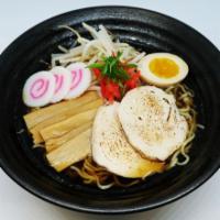 Chicken Shoyu Ramen · Traditional Tokyo ramen. Shoyu ramen served with a soy sauce-based broth top with grilled Ch...