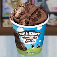 Chocolate Fudge Brownie · Chocolate ice cream with fudge brownies.