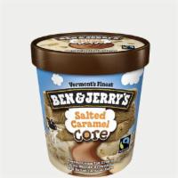 Salted Caramel Core · Pint. Sweet Cream Ice Cream with Blonde Brownies and a Salted Caramel Core.