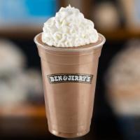 Half Baked Shake · Chocolate chip cookie dough and chocolate fudge brownie ice creams blended with milk.