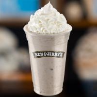Cookie Cookie Shake · Chocolate chip cookie dough and sweet cream and cookies ice cream.