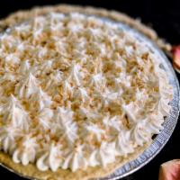 Coconut Cream · Rich coconut cream filling layered with whipped topping and garnished with freshly toasted c...