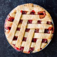 Cherry  · Old-fashioned tart cherry pie topped with a lattice crust.