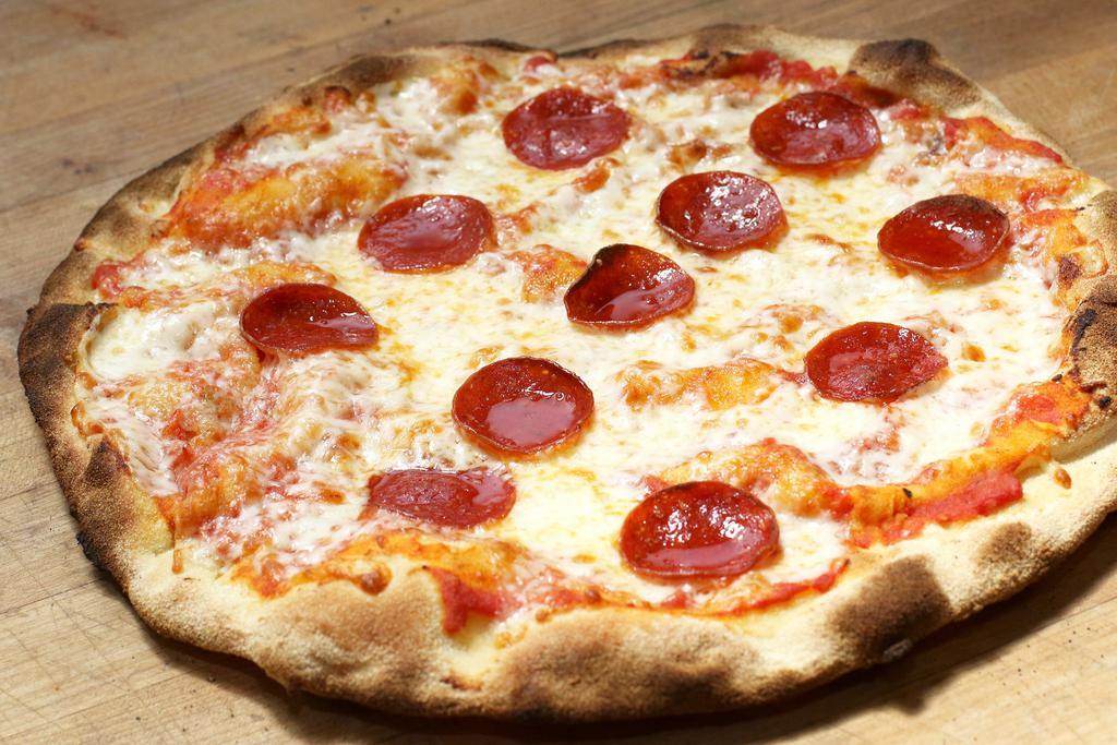 Pepperoni Pizza · Tomato, mozzarella and pepperoni.