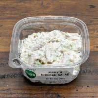 10 oz. Mary’s Chicken Salad · Mary's free-range chicken, mayonnaise, celery, red onions, lemon juice, salt, and pepper.