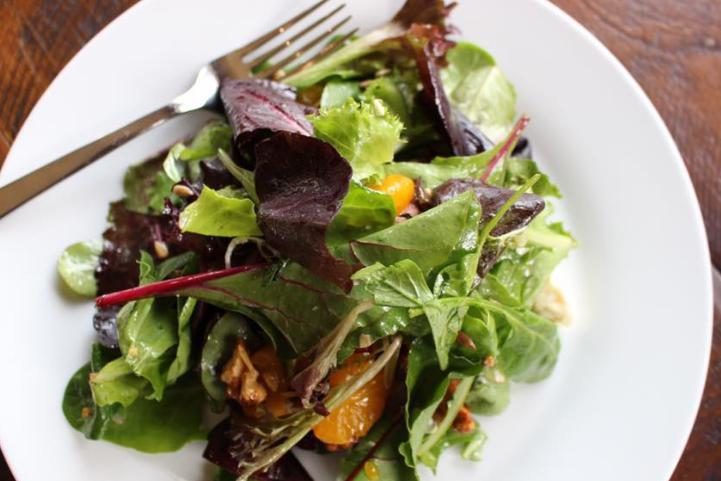 The Vermonter Salad  · With mesclun greens, Gorgonzola, dried cranberries, mandarin oranges, housemade sweet walnuts and maple vinaigrette.