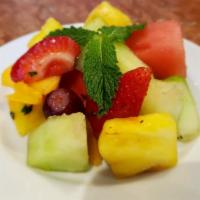 Fruit Cup Salad · Seasonal fruits.