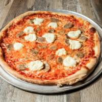 Michael's Pie · Our fresh tomato sauce, caramelized onions, sausage, ricotta cheese and our house blend of c...