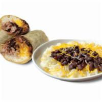 Kids Bean & Cheese Burrito · Black beans, short-grain rice, cheddar and Jack cheese, house wrap. Vegetarian.
