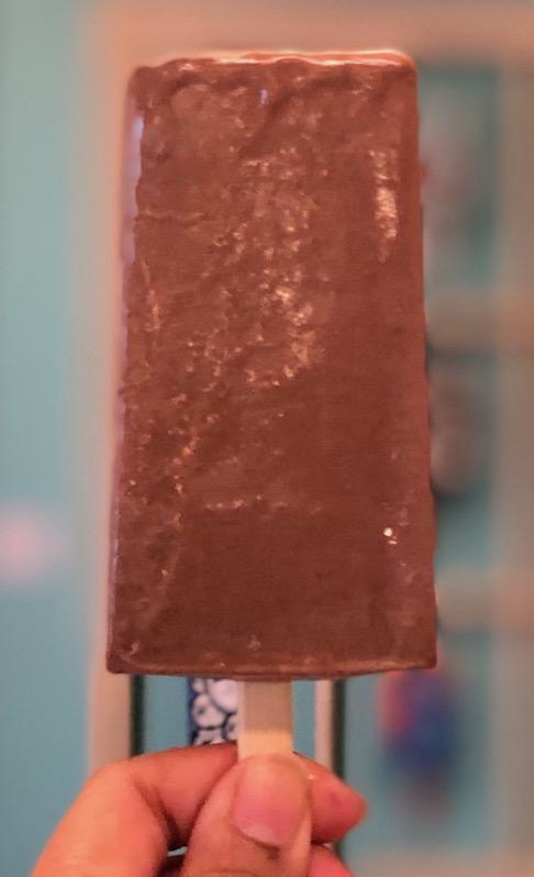 Vegan Chocolate Sorbet · Made from the finest single bean 71% dark chocolate, this ice pop has a mild bitter and natural sweet flavor with notes of dry fruits and nuts.