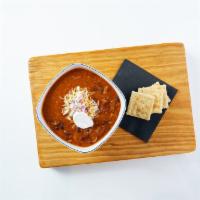 Beef & Beer Chili - Bowl · Traditional Red Bean and Lager Chili, Cheese Blend, Red Onion and Sour Cream