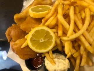 Fish and Fries · Fresh fish made into crispy served with french fries & a tartar sauce
