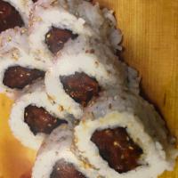 Spicy Tuna Roll · Minced tuna with chili past and sesames hot oil and seeds 