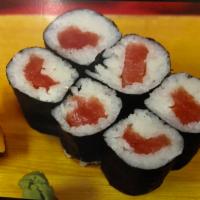 Tuna Roll · Tekka maki. Tuna fish, sushi rice and nori.