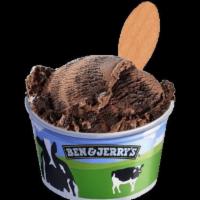 Chocolate Therapy Ice Cream · Chocolate ice cream with chocolate cookies and swirls of chocolate pudding ice cream.