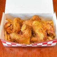 Chicken Box · 4 fried wings and fries. Additional fried wing for an additional charge.