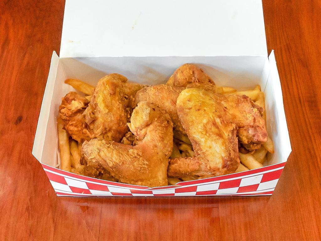 Chicken Box · 4 fried wings and fries. Additional fried wing for an additional charge.