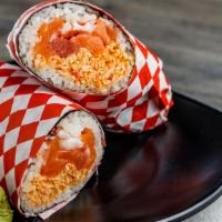 Poke Wrap (Sushi Burrito) · Hand-rolled poke burrito filled with your choice of fish, sauces, and toppings!