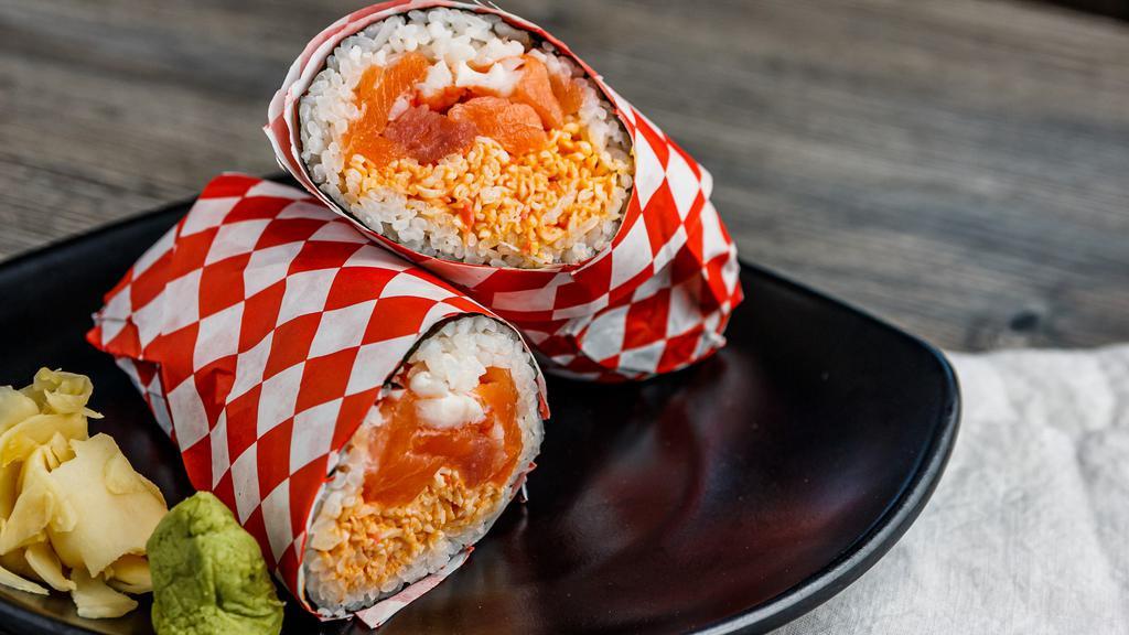 Large Poke Wrap · Sushi burrito made with either a seaweed or soy paper base. The same steps and ingredients as our poke bowl, but ready to be eaten on-the-go! Large wrap comes with 4 choices of protein.