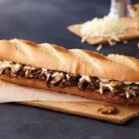 Steak and Cheese Sub · Steak, mushrooms, mayo and our three-cheese blend.