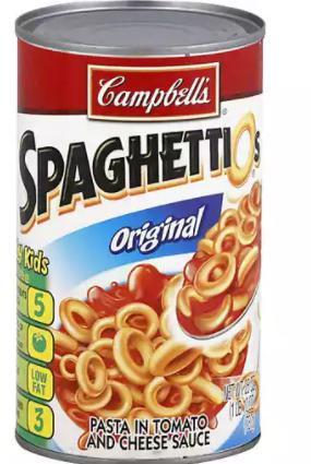  Canned Campbell's Spaghettios Franks · 