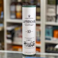 Laphroaig 10 Year Old · Bold smoky taste with a microscopic hint of Scottish seaweed. 750 ml. Must be 21 to purchase.