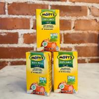 Mott's Apple Juice · 4.23fl oz 100% Apple Juice
From Concentrate with Added Vitamin C
No Sugar Added
Non-GMO