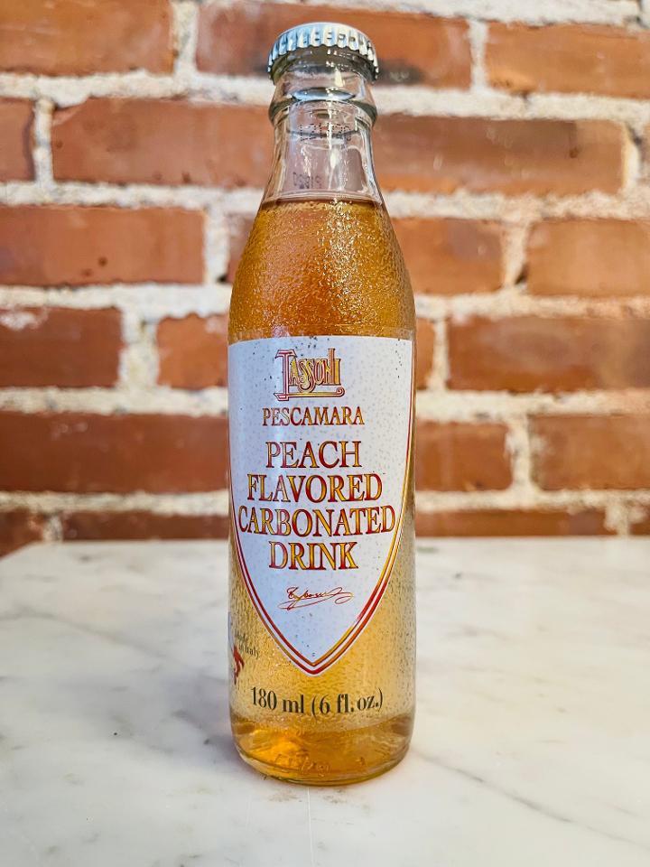 Tassoni Peach Flavored Carbonated Drink · 6oz
Peach Flavored Carbonated Drink